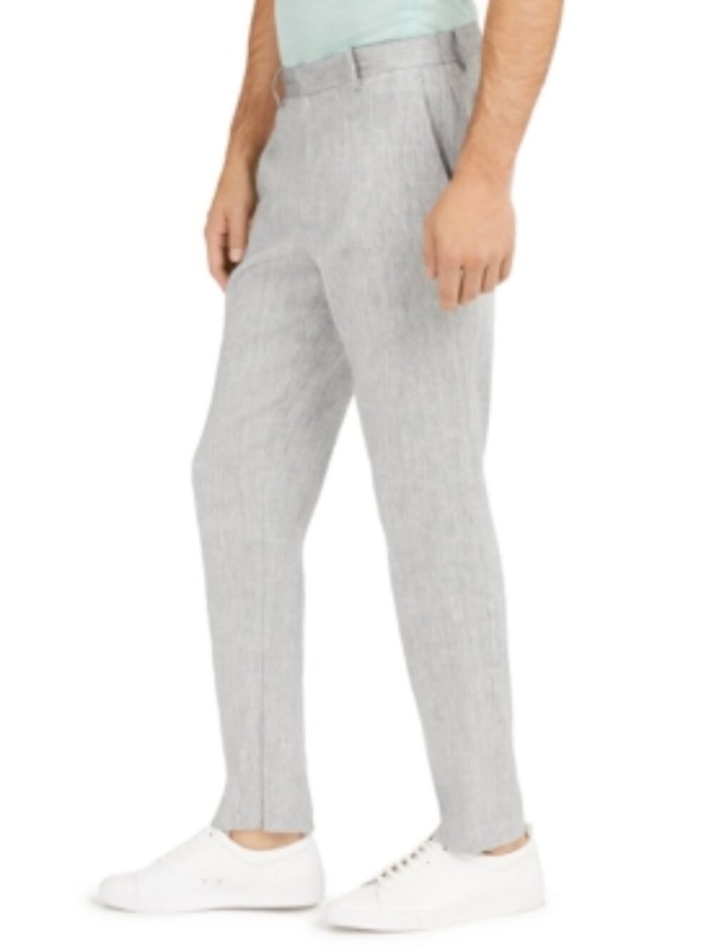 Alfani Mens Gray Flat Front Straight Leg Pants 34W/ 30L - All NWT